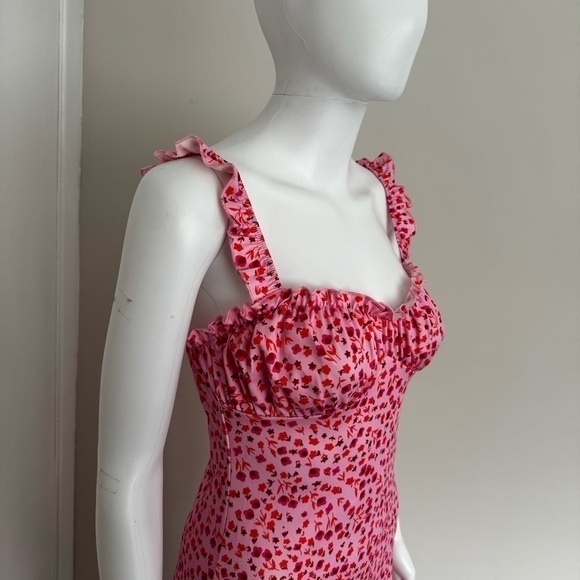 Commense Ruched Detail Cami Floral Bohemian Vacation Midi Sundress‎ Size XS - Picture 15 of 15